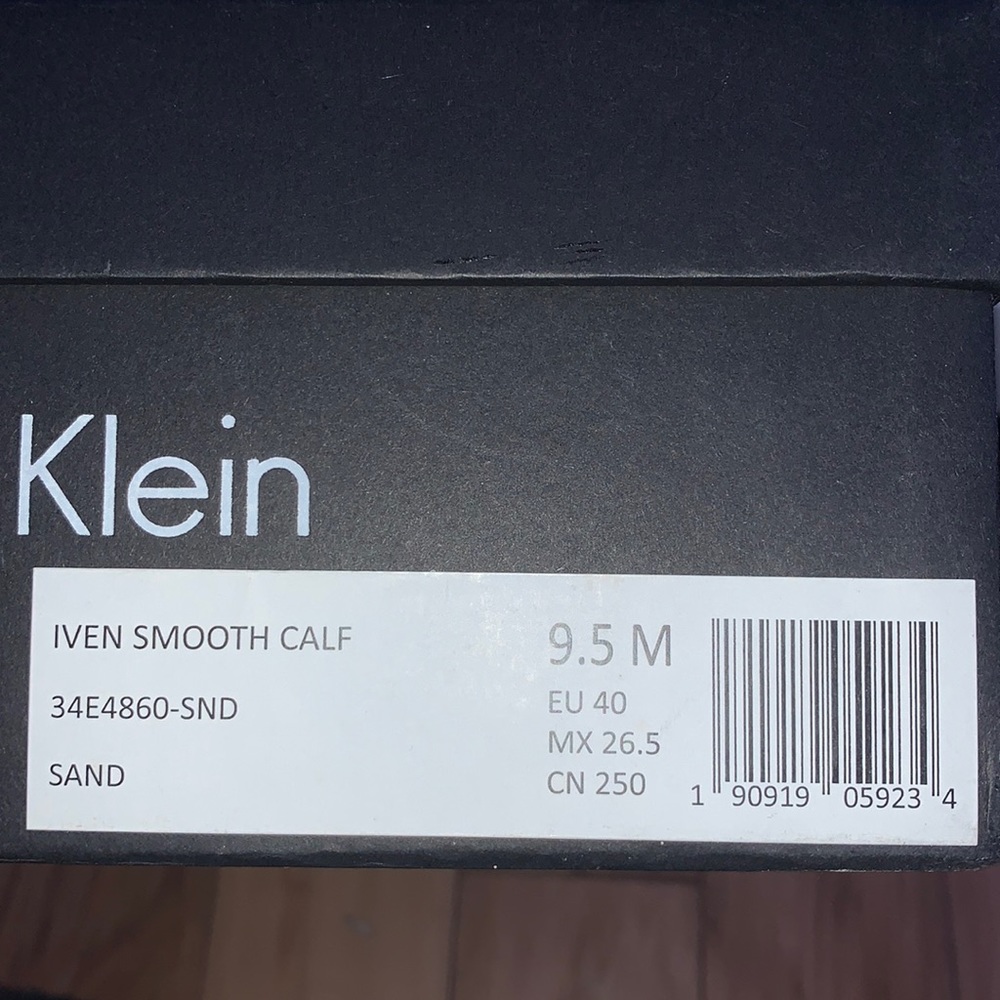 Calvin Klein Cream & Gold Mirror Heel